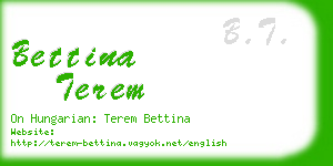 bettina terem business card